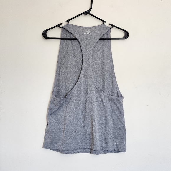 Adidas Womens Workout Tank in Gray size Small - Picture 2 of 4